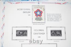 COLLECTION BICENTENAIRE DES ÉTATS-UNIS ET DU MONDE ANNÉES 1970 2 ALBUMS DE PLUS DE 400 TIMBRES