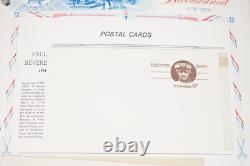 COLLECTION BICENTENAIRE DES ÉTATS-UNIS ET DU MONDE ANNÉES 1970 2 ALBUMS DE PLUS DE 400 TIMBRES
