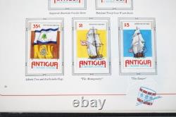 COLLECTION BICENTENAIRE DES ÉTATS-UNIS ET DU MONDE ANNÉES 1970 2 ALBUMS DE PLUS DE 400 TIMBRES