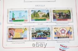 COLLECTION BICENTENAIRE DES ÉTATS-UNIS ET DU MONDE ANNÉES 1970 2 ALBUMS DE PLUS DE 400 TIMBRES