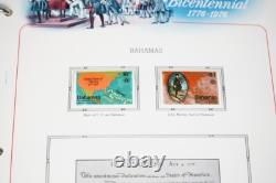 COLLECTION BICENTENAIRE DES ÉTATS-UNIS ET DU MONDE ANNÉES 1970 2 ALBUMS DE PLUS DE 400 TIMBRES