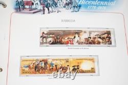COLLECTION BICENTENAIRE DES ÉTATS-UNIS ET DU MONDE ANNÉES 1970 2 ALBUMS DE PLUS DE 400 TIMBRES
