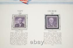 COLLECTION COMMÉMORATIVE DES ÉTATS-UNIS DES ANNÉES 1960 DE 200 TIMBRES NEUFS STOCKÉS DANS UN ALBUM WHITE ACE