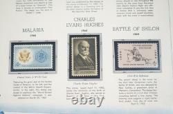 COLLECTION COMMÉMORATIVE DES ÉTATS-UNIS DES ANNÉES 1960 DE 200 TIMBRES NEUFS STOCKÉS DANS UN ALBUM WHITE ACE