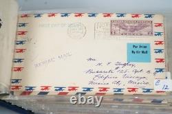 COLLECTION D'AIRMAIL FDCS DE PLUS DE 130 PIÈCES DES ÉTATS-UNIS DES ANNÉES 1920-1940 DANS L'ALBUM C7 C31