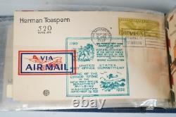 COLLECTION D'AIRMAIL FDCS DE PLUS DE 130 PIÈCES DES ÉTATS-UNIS DES ANNÉES 1920-1940 DANS L'ALBUM C7 C31