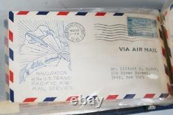 COLLECTION D'AIRMAIL FDCS DE PLUS DE 130 PIÈCES DES ÉTATS-UNIS DES ANNÉES 1920-1940 DANS L'ALBUM C7 C31