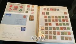 COLLECTION D'ALBUM DE TIMBRES ÉTRANGERS MONDIAUX EN GROS - 2 600 TIMBRES DIFFÉRENTS (SANS ÉTATS-UNIS)