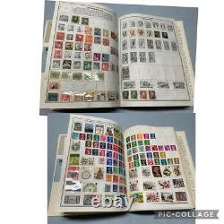 COLLECTION D'ALBUM DE TIMBRES ÉTRANGERS MONDIAUX EN GROS - 2 600 TIMBRES DIFFÉRENTS (SANS ÉTATS-UNIS)