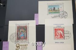 COLLECTION DE 2600+ TIMBRES DE TCHÉCOSLOVAQUIE & 5 FDC NEUFS ET USAGÉS DANS UN GRAND ALBUM