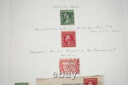 COLLECTION DE CANCELLATIONS DU XXe SIÈCLE DES ÉTATS-UNIS DE PLUS DE 1 200 TIMBRES CONSERVÉS DANS UN ALBUM