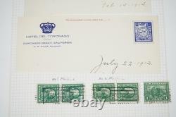 COLLECTION DE CANCELLATIONS DU XXe SIÈCLE DES ÉTATS-UNIS DE PLUS DE 1 200 TIMBRES CONSERVÉS DANS UN ALBUM