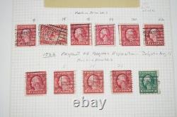 COLLECTION DE CANCELLATIONS DU XXe SIÈCLE DES ÉTATS-UNIS DE PLUS DE 1 200 TIMBRES CONSERVÉS DANS UN ALBUM