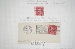 COLLECTION DE CANCELLATIONS DU XXe SIÈCLE DES ÉTATS-UNIS DE PLUS DE 1 200 TIMBRES CONSERVÉS DANS UN ALBUM