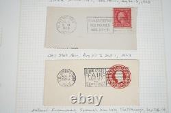 COLLECTION DE CANCELLATIONS DU XXe SIÈCLE DES ÉTATS-UNIS DE PLUS DE 1 200 TIMBRES CONSERVÉS DANS UN ALBUM