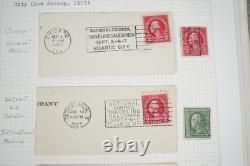 COLLECTION DE CANCELLATIONS DU XXe SIÈCLE DES ÉTATS-UNIS DE PLUS DE 1 200 TIMBRES CONSERVÉS DANS UN ALBUM