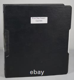 COLLECTION DE PLUS DE 30 FDCS PUGH PEINTS À LA MAIN DES ANNÉES 1990 AUX ÉTATS-UNIS STOCKÉS DANS UN ALBUM