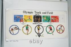 COLLECTION DE PLUS DE 30 FDCS PUGH PEINTS À LA MAIN DES ANNÉES 1990 AUX ÉTATS-UNIS STOCKÉS DANS UN ALBUM