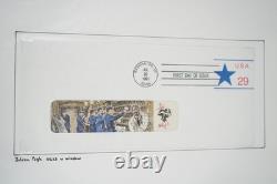 COLLECTION DE PLUS DE 30 FDCS PUGH PEINTS À LA MAIN DES ANNÉES 1990 AUX ÉTATS-UNIS STOCKÉS DANS UN ALBUM