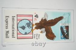 COLLECTION DE PLUS DE 30 FDCS PUGH PEINTS À LA MAIN DES ANNÉES 1990 AUX ÉTATS-UNIS STOCKÉS DANS UN ALBUM