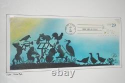 COLLECTION DE PLUS DE 30 FDCS PUGH PEINTS À LA MAIN DES ANNÉES 1990 AUX ÉTATS-UNIS STOCKÉS DANS UN ALBUM