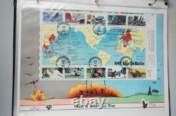 COLLECTION DE PLUS DE 30 FDCS PUGH PEINTS À LA MAIN DES ANNÉES 1990 AUX ÉTATS-UNIS STOCKÉS DANS UN ALBUM