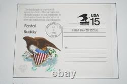 COLLECTION DE PLUS DE 30 FDCS PUGH PEINTS À LA MAIN DES ANNÉES 1990 AUX ÉTATS-UNIS STOCKÉS DANS UN ALBUM