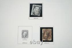COLLECTION DE TIMBRES AMÉRICAINS DES ANNÉES 1850 À 2001 DE PLUS DE 1000 TIMBRES NEUFS ET USAGÉS STOCKÉS DANS UN ALBUM PATRIMONIAL