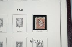 COLLECTION DE TIMBRES AMÉRICAINS DES ANNÉES 1850 À 2001 DE PLUS DE 1000 TIMBRES NEUFS ET USAGÉS STOCKÉS DANS UN ALBUM PATRIMONIAL