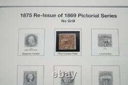 COLLECTION DE TIMBRES AMÉRICAINS DES ANNÉES 1850 À 2001 DE PLUS DE 1000 TIMBRES NEUFS ET USAGÉS STOCKÉS DANS UN ALBUM PATRIMONIAL