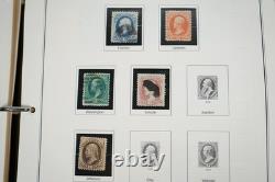 COLLECTION DE TIMBRES AMÉRICAINS DES ANNÉES 1850 À 2001 DE PLUS DE 1000 TIMBRES NEUFS ET USAGÉS STOCKÉS DANS UN ALBUM PATRIMONIAL