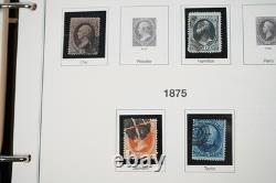 COLLECTION DE TIMBRES AMÉRICAINS DES ANNÉES 1850 À 2001 DE PLUS DE 1000 TIMBRES NEUFS ET USAGÉS STOCKÉS DANS UN ALBUM PATRIMONIAL