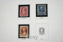 COLLECTION DE TIMBRES AMÉRICAINS DES ANNÉES 1850 À 2001 DE PLUS DE 1000 TIMBRES NEUFS ET USAGÉS STOCKÉS DANS UN ALBUM PATRIMONIAL