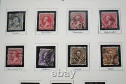 COLLECTION DE TIMBRES AMÉRICAINS DES ANNÉES 1850 À 2001 DE PLUS DE 1000 TIMBRES NEUFS ET USAGÉS STOCKÉS DANS UN ALBUM PATRIMONIAL