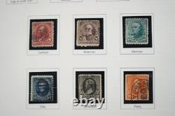 COLLECTION DE TIMBRES AMÉRICAINS DES ANNÉES 1850 À 2001 DE PLUS DE 1000 TIMBRES NEUFS ET USAGÉS STOCKÉS DANS UN ALBUM PATRIMONIAL