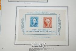 COLLECTION DE TIMBRES AMÉRICAINS DES ANNÉES 1940-1960 DE PLUS DE 325 BLOCS NEUFS DANS UN ALBUM