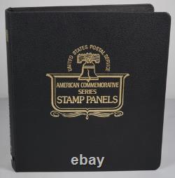 COLLECTION DE TIMBRES AMÉRICAINS DES ANNÉES 1990, 72 PANNEAUX DE TIMBRES #440-509 ENREGISTRÉS DANS UN ALBUM WHITE ACE