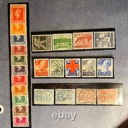 COLLECTION DE TIMBRES ANTIQUES DES PAYS-BAS 500 SUR FEUILLES D'ALBUM 1865-1965 - HOLLANDE