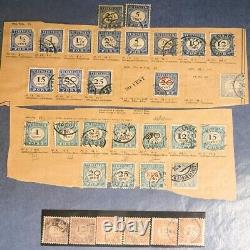 COLLECTION DE TIMBRES ANTIQUES DES PAYS-BAS 500 SUR FEUILLES D'ALBUM 1865-1965 - HOLLANDE