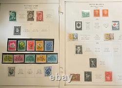 COLLECTION DE TIMBRES ANTIQUES DES PAYS-BAS 500 SUR FEUILLES D'ALBUM 1865-1965 - HOLLANDE