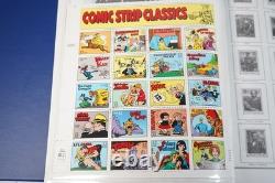 COLLECTION DE TIMBRES DE 450+ EN MINT ET UTILISÉS DES ÉTATS-UNIS DES ANNÉES 1990-2000 STOCKÉS DANS UN ALBUM HARRIS