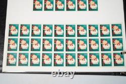 COLLECTION DE TIMBRES DE NOËL AMÉRICAINS DES ANNÉES 1950-1990 DE PLUS DE 80 FEUILLES ET DANS 2 ALBUMS