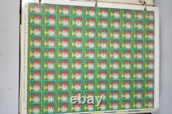 COLLECTION DE TIMBRES DE NOËL AMÉRICAINS DES ANNÉES 1950-1990 DE PLUS DE 80 FEUILLES ET DANS 2 ALBUMS