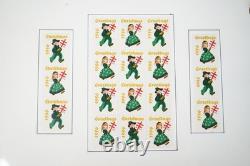 COLLECTION DE TIMBRES DE NOËL AMÉRICAINS DES ANNÉES 1950-1990 DE PLUS DE 80 FEUILLES ET DANS 2 ALBUMS