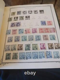 COLLECTION DE TIMBRES DE TCHÉCOSLOVAQUIE Bel album Scott Specialty 1973 Tops PLUS