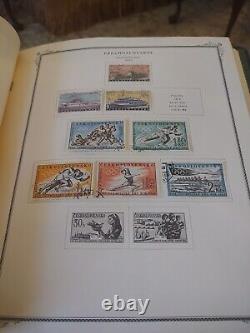 COLLECTION DE TIMBRES DE TCHÉCOSLOVAQUIE Bel album Scott Specialty 1973 Tops PLUS