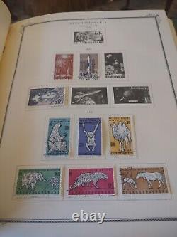 COLLECTION DE TIMBRES DE TCHÉCOSLOVAQUIE Bel album Scott Specialty 1973 Tops PLUS