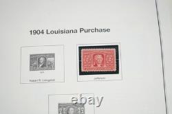 COLLECTION DE TIMBRES DES ÉTATS-UNIS DES ANNÉES 1890 À 1980 DE PLUS DE 650 TIMBRES NEUFS ET USAGÉS STOCKÉS DANS UN ALBUM MYSTIC