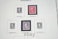 COLLECTION DE TIMBRES DES ÉTATS-UNIS DES ANNÉES 1890 À 1980 DE PLUS DE 650 TIMBRES NEUFS ET USAGÉS STOCKÉS DANS UN ALBUM MYSTIC