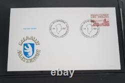 COLLECTION DE TIMBRES DU GROENLAND 1987-2010, PLUS DE 325 TIMBRES NEUFS ET USAGÉS, CONSERVÉS DANS UN ALBUM